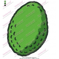 Green Fruit Embroidery Design